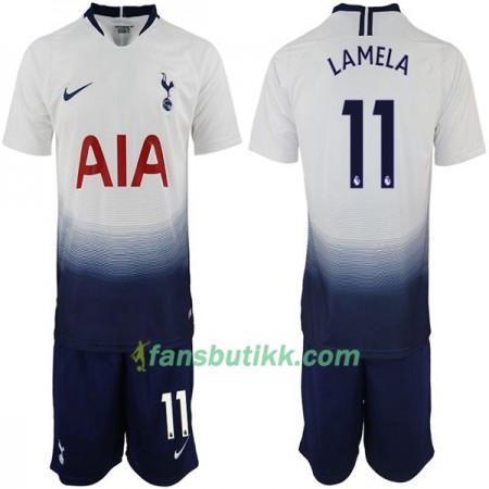 Fotballdrakt Tottenham Hotspur Lamela 11 Barn Hjemmetrøye 2018-2019 Kortermet